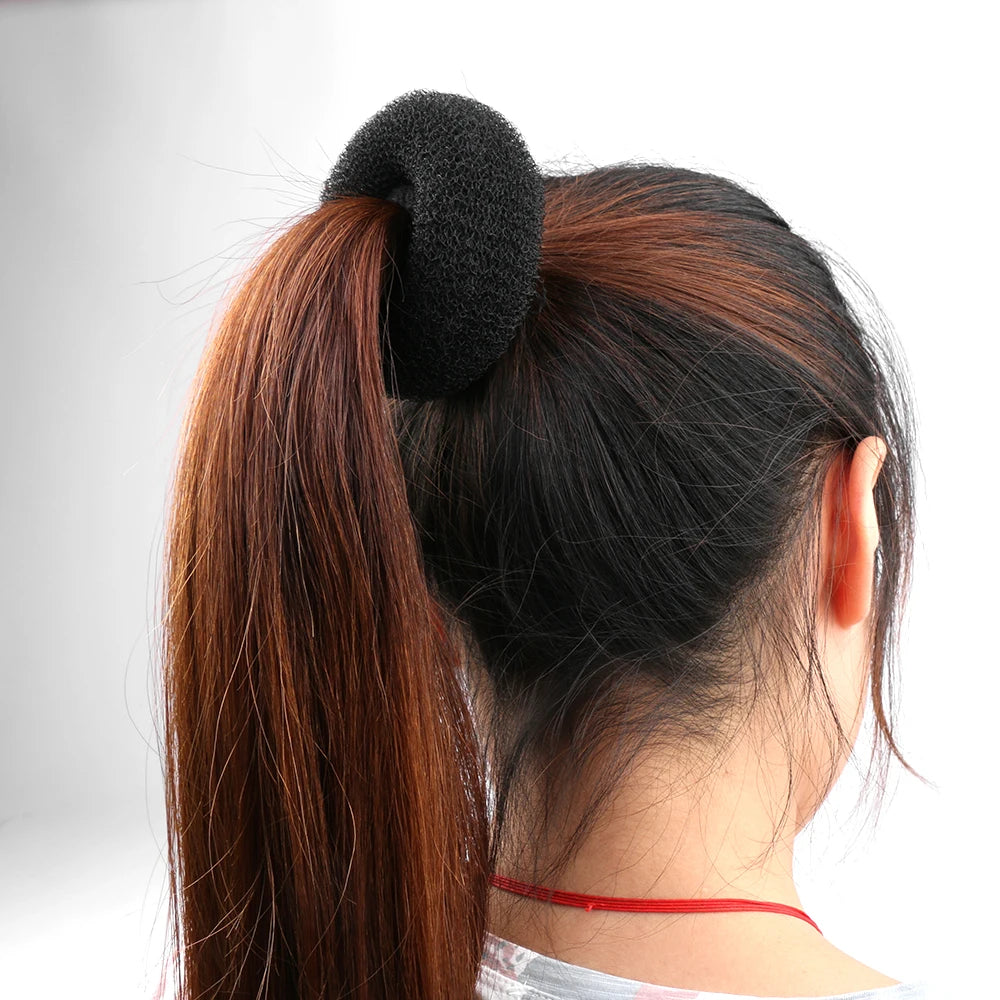 1PC Magic Donut Shaper Hair Ring Elegant Women Girl Hair Bun Maker Hair Ring Hair Rollers Beauty Styling Hair Accessories Tools