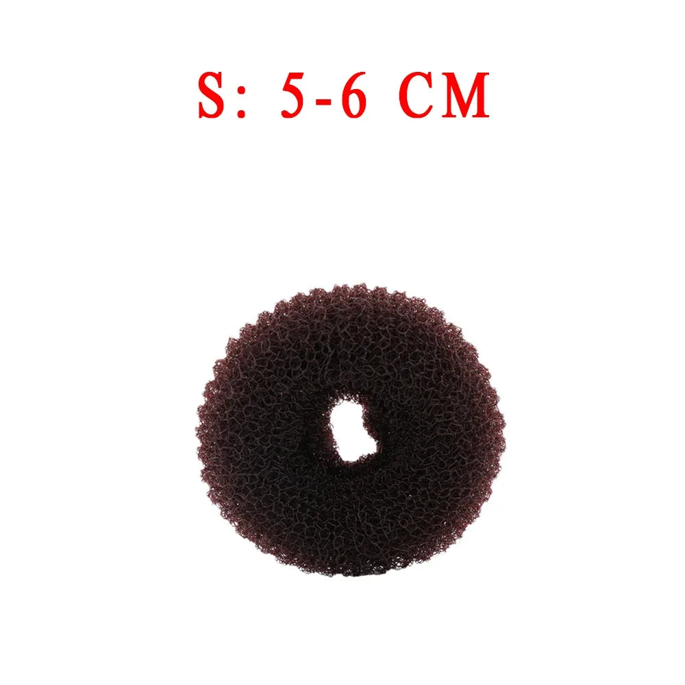 1PC Magic Donut Shaper Hair Ring Elegant Women Girl Hair Bun Maker Hair Ring Hair Rollers Beauty Styling Hair Accessories Tools
