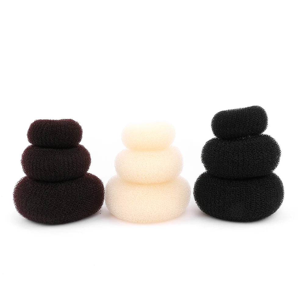 1PC Magic Donut Shaper Hair Ring Elegant Women Girl Hair Bun Maker Hair Ring Hair Rollers Beauty Styling Hair Accessories Tools