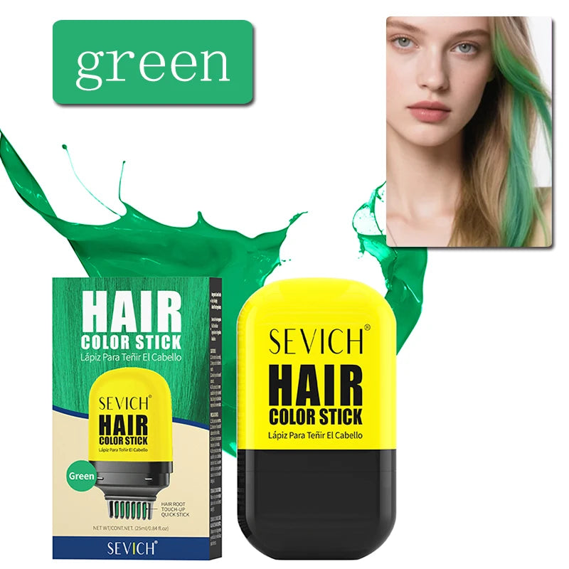 Halloween One-Time Hair Dye Stick Diy Disposable Hair Color Comb Temporary Hair Colour Wax Hair Styling Product For Men Women