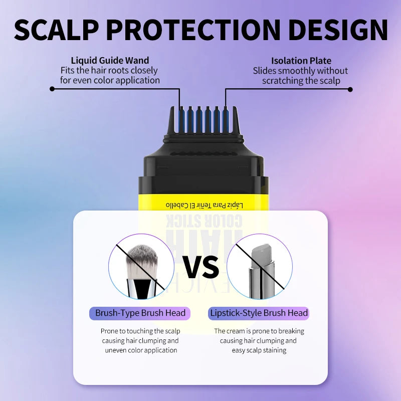 Halloween One-Time Hair Dye Stick Diy Disposable Hair Color Comb Temporary Hair Colour Wax Hair Styling Product For Men Women