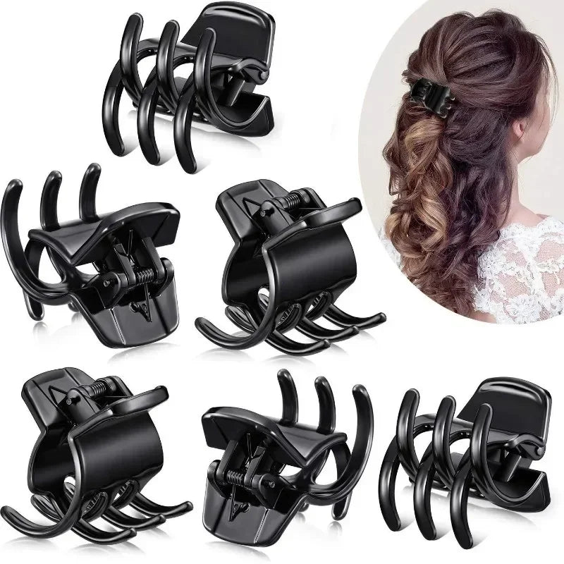 5 Pack Hair Claw Clips 1.3 Inch Multicolor Medium Size Claws Hair Jaw Clip for Women Classic Style Claw Clip