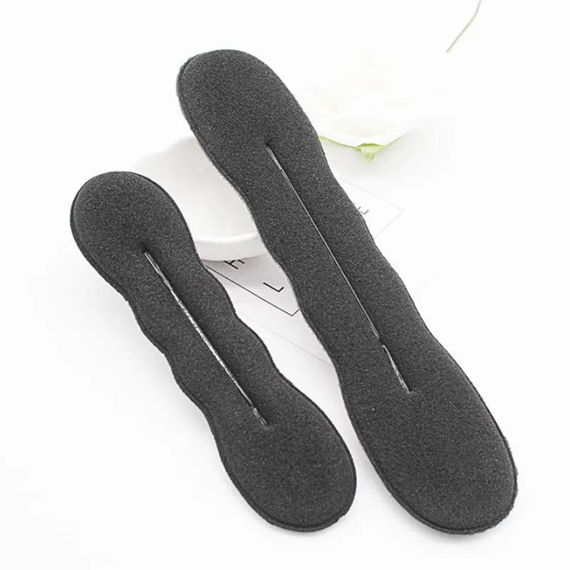 2pcs Magic Hair Styling Twist Bun Hairpin Hairdisk Meatball Head Rubber Clip Hair Accessories for Women Girls Hair Braiding Tool