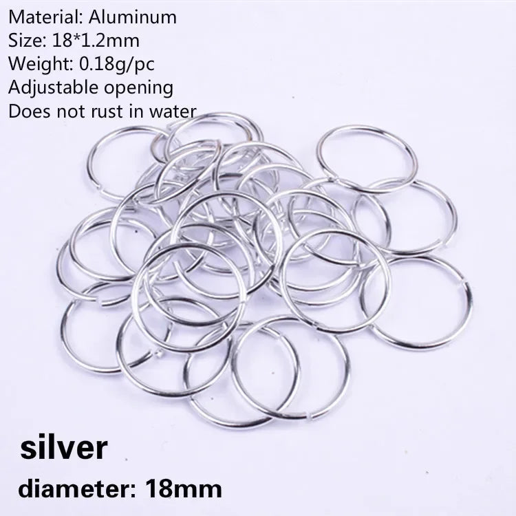 50-200 Pcs Gold/Silver  Hair Braid Dreadlock Beads Cuffs Rings Tube Accessories Hoop Circle Approx 8-18mm Inner Hole Hair Rings