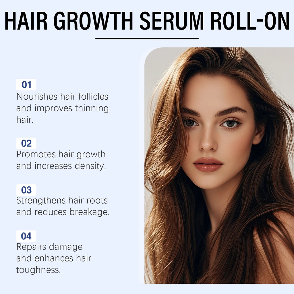 Moisturizing Hair Care Roller Ball Essence: Gently Nourishes Scalp, Roller Ball Design for Shiny & Smooth Hair Care