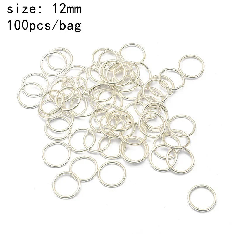 50-200 Pcs Gold/Silver  Hair Braid Dreadlock Beads Cuffs Rings Tube Accessories Hoop Circle Approx 8-18mm Inner Hole Hair Rings