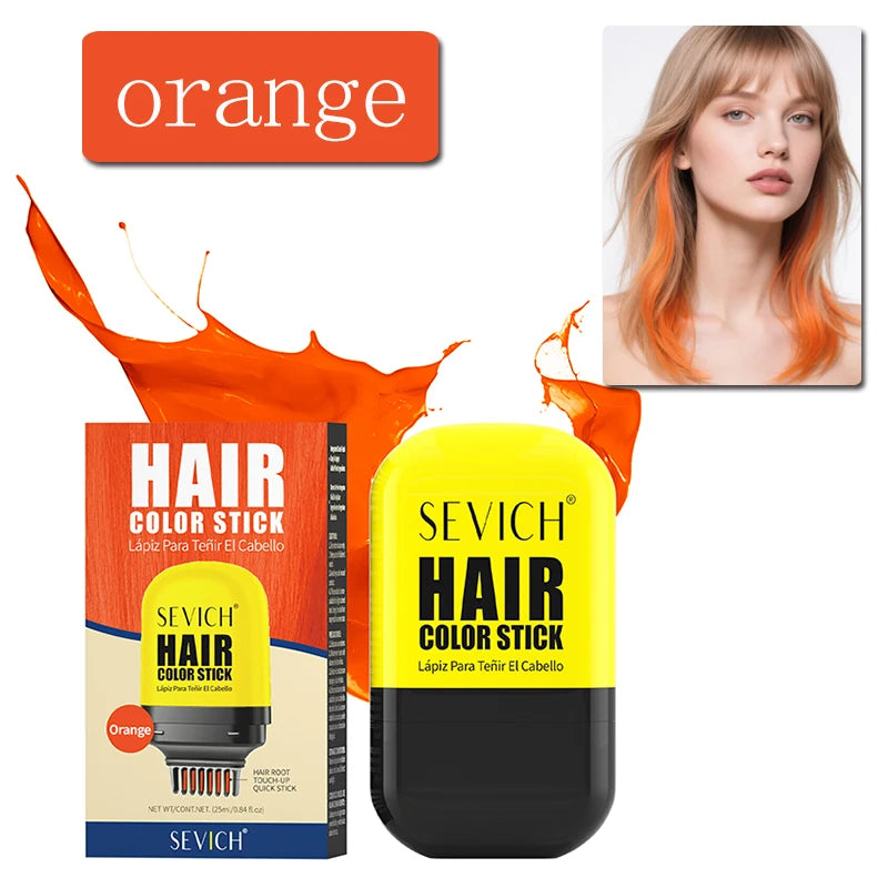 Halloween One-Time Hair Dye Stick Diy Disposable Hair Color Comb Temporary Hair Colour Wax Hair Styling Product For Men Women
