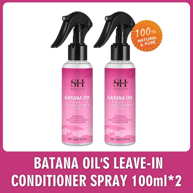 100ml  Leave-In Batana oil Hair Growth spray Repairs damage restore soft hair growth spray keratin Hair & Scalp Treatment
