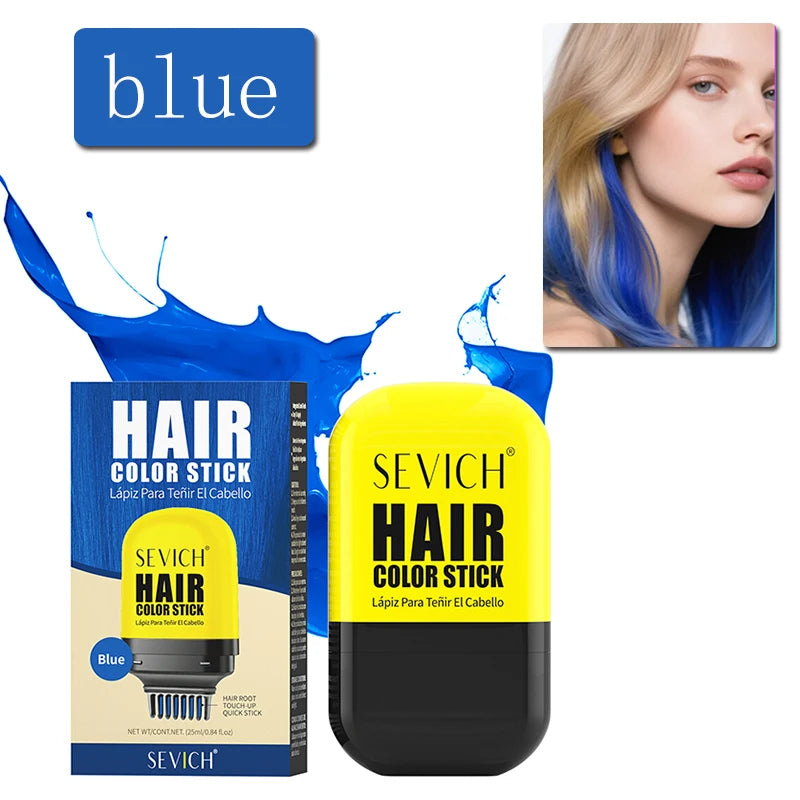 Halloween One-Time Hair Dye Stick Diy Disposable Hair Color Comb Temporary Hair Colour Wax Hair Styling Product For Men Women
