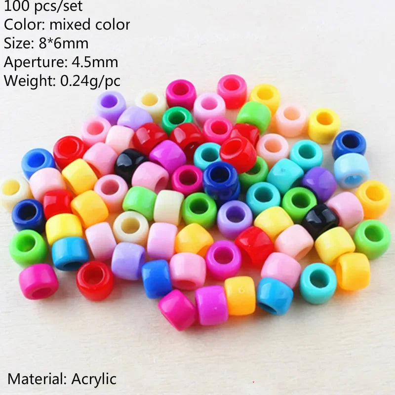 50-200 Pcs Gold/Silver  Hair Braid Dreadlock Beads Cuffs Rings Tube Accessories Hoop Circle Approx 8-18mm Inner Hole Hair Rings
