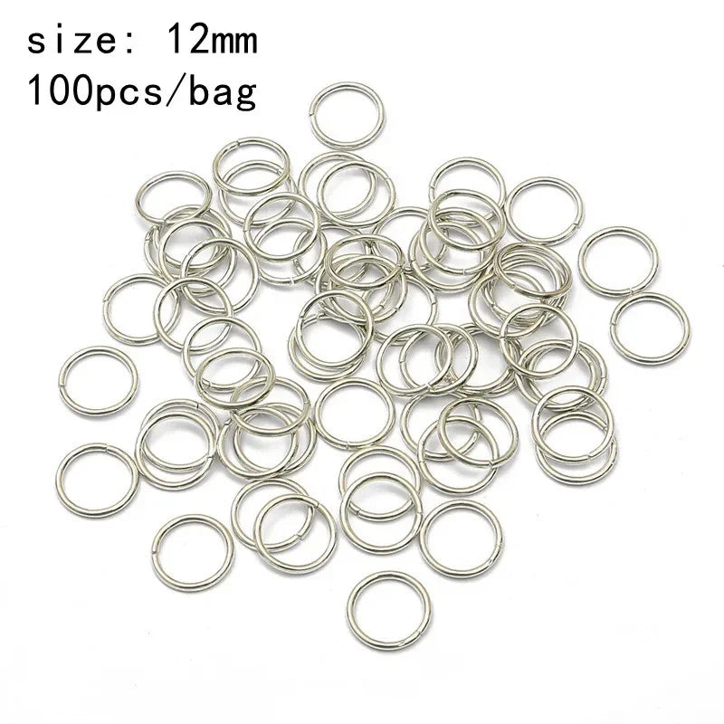 50-200 Pcs Gold/Silver  Hair Braid Dreadlock Beads Cuffs Rings Tube Accessories Hoop Circle Approx 8-18mm Inner Hole Hair Rings