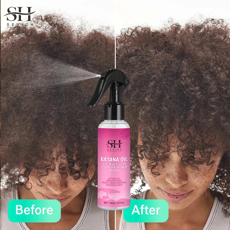 100ml  Leave-In Batana oil Hair Growth spray Repairs damage restore soft hair growth spray keratin Hair & Scalp Treatment