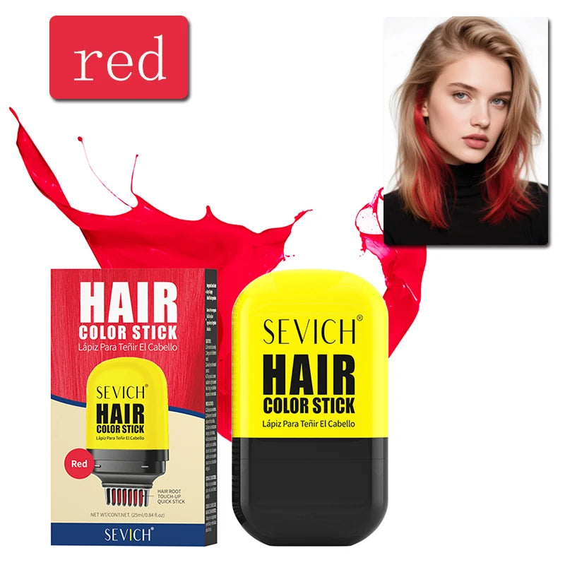 Halloween One-Time Hair Dye Stick Diy Disposable Hair Color Comb Temporary Hair Colour Wax Hair Styling Product For Men Women