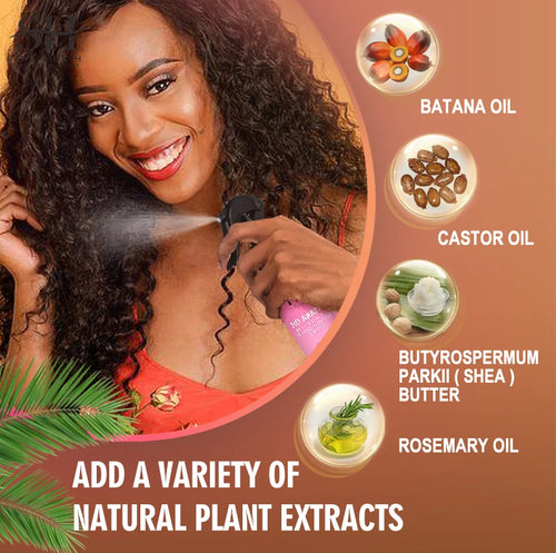 100ml  Leave-In Batana oil Hair Growth spray Repairs damage restore soft hair growth spray keratin Hair & Scalp Treatment