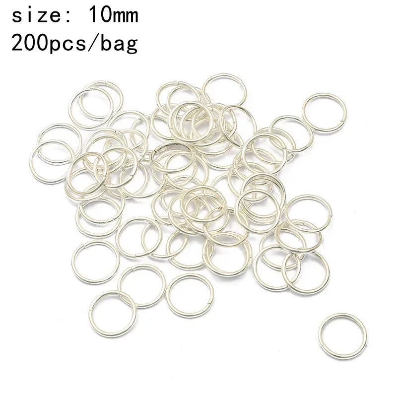 50-200 Pcs Gold/Silver  Hair Braid Dreadlock Beads Cuffs Rings Tube Accessories Hoop Circle Approx 8-18mm Inner Hole Hair Rings