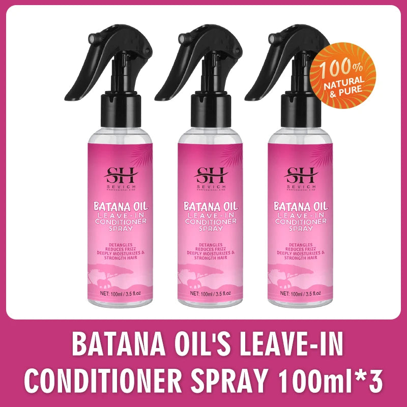 100ml  Leave-In Batana oil Hair Growth spray Repairs damage restore soft hair growth spray keratin Hair & Scalp Treatment