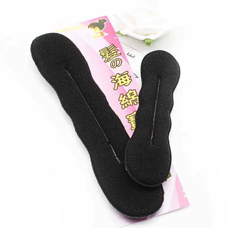 2pcs Magic Hair Styling Twist Bun Hairpin Hairdisk Meatball Head Rubber Clip Hair Accessories for Women Girls Hair Braiding Tool