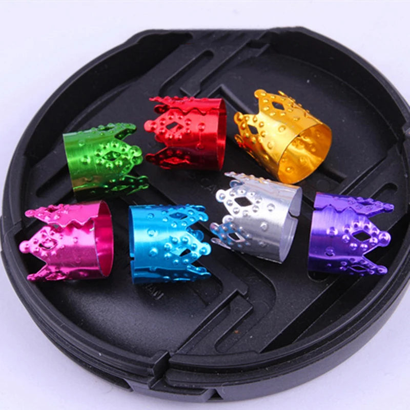 30Pcs Colorful Hair Tube Adjustable Dreadlock Dread Braids Beads Cuffs Clip for Women Men Kids Hair Accessories Styling Tools