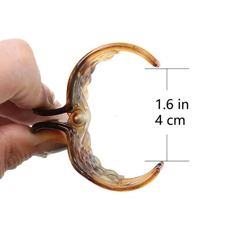 5 Pack Hair Claw Clips 1.3 Inch Multicolor Medium Size Claws Hair Jaw Clip for Women Classic Style Claw Clip