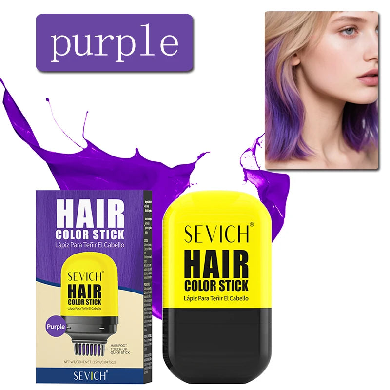Halloween One-Time Hair Dye Stick Diy Disposable Hair Color Comb Temporary Hair Colour Wax Hair Styling Product For Men Women