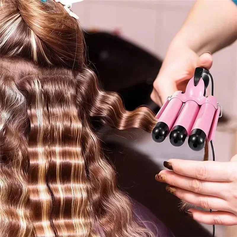 Professional Hair Curling Iron Ceramic Triple Barrel Hair-Curler Irons Hair Wave Waver Styling Tools Hair Styler Wand for Woman