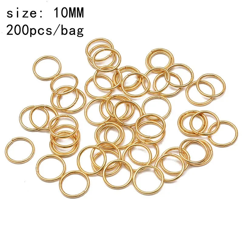 50-200 Pcs Gold/Silver  Hair Braid Dreadlock Beads Cuffs Rings Tube Accessories Hoop Circle Approx 8-18mm Inner Hole Hair Rings