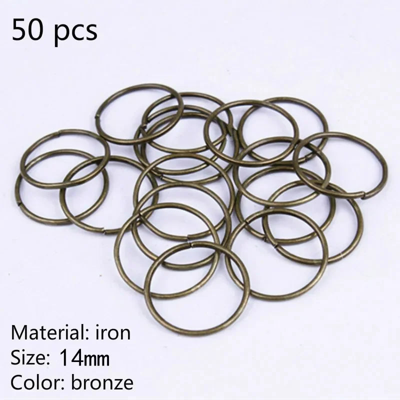 50-200 Pcs Gold/Silver  Hair Braid Dreadlock Beads Cuffs Rings Tube Accessories Hoop Circle Approx 8-18mm Inner Hole Hair Rings